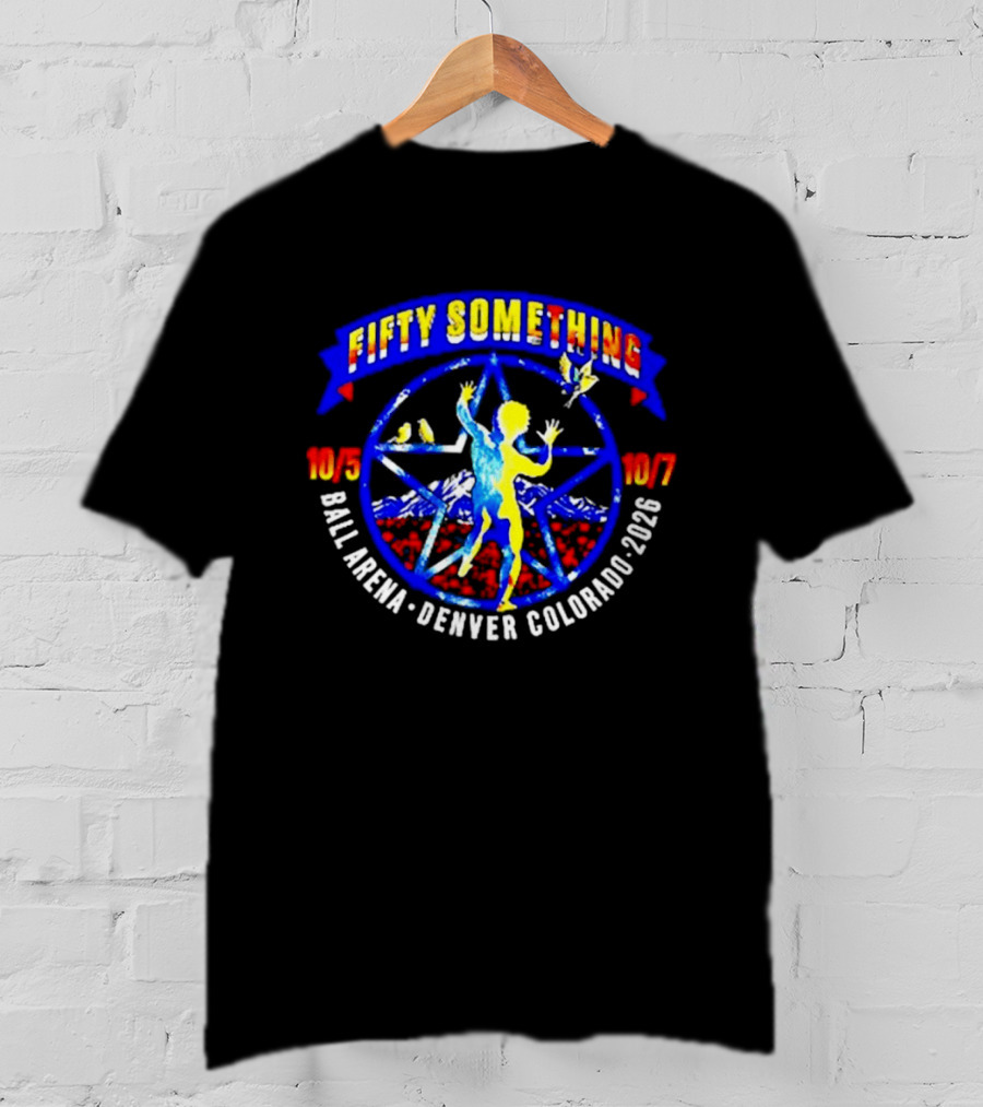Fifty Something Classic Rush Band Ball Arena Denver Colorado 2026 Concert Tour T-Shirt