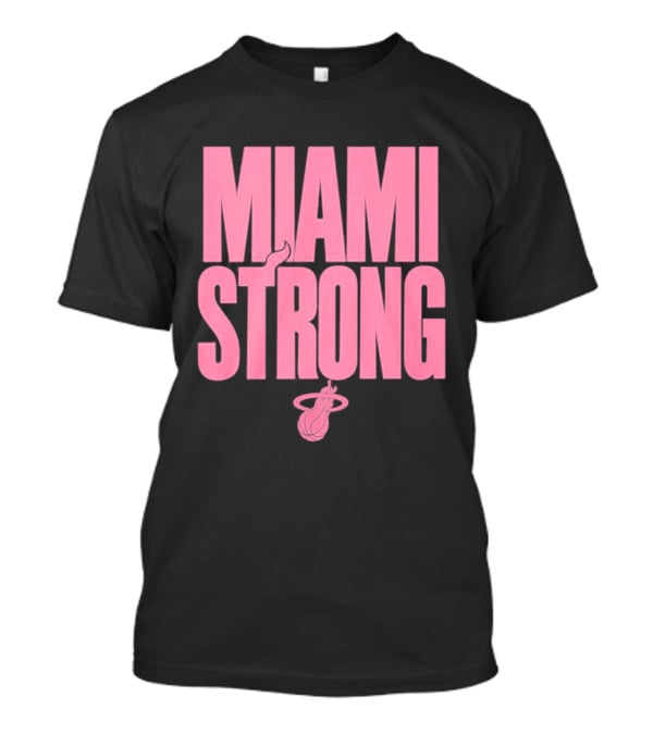 Miami Strong Heat Basketball Pink Court Culture T-Shirt