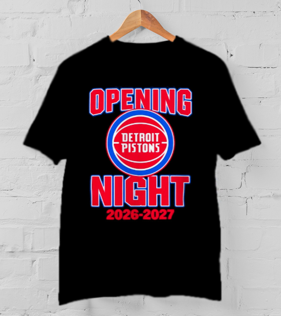 Detroit Pistons Opening Night 2026 2027 NBA Event T-Shirt