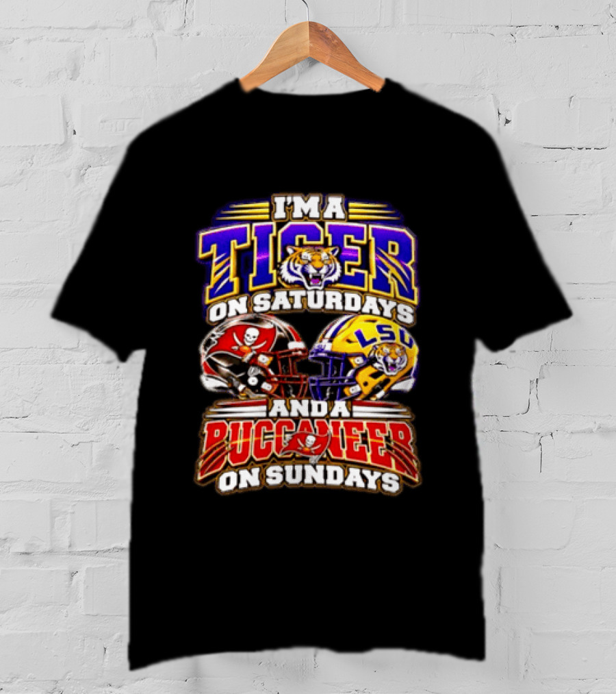 I'm A Tiger On Saturdays And A Buccaneer On Sundays T-Shirt