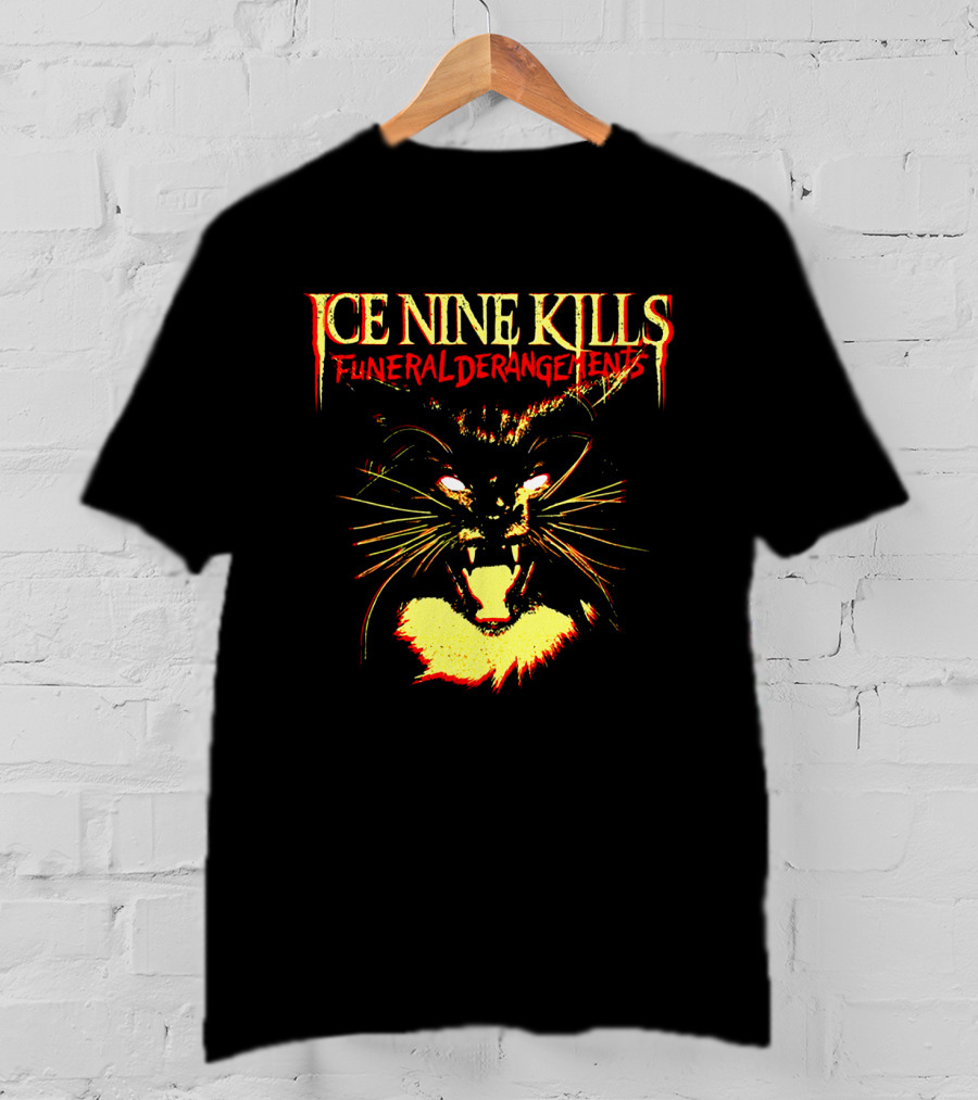 Ice Nine Kills Funeral Derangements Horror Cat T-Shirt
