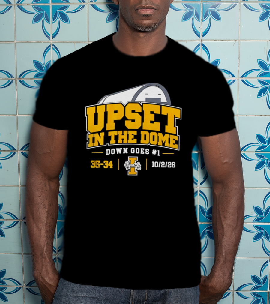 Idaho Vandals Upset In The Dome 35 34 Bown Goes #1 10/12/26 T-Shirt