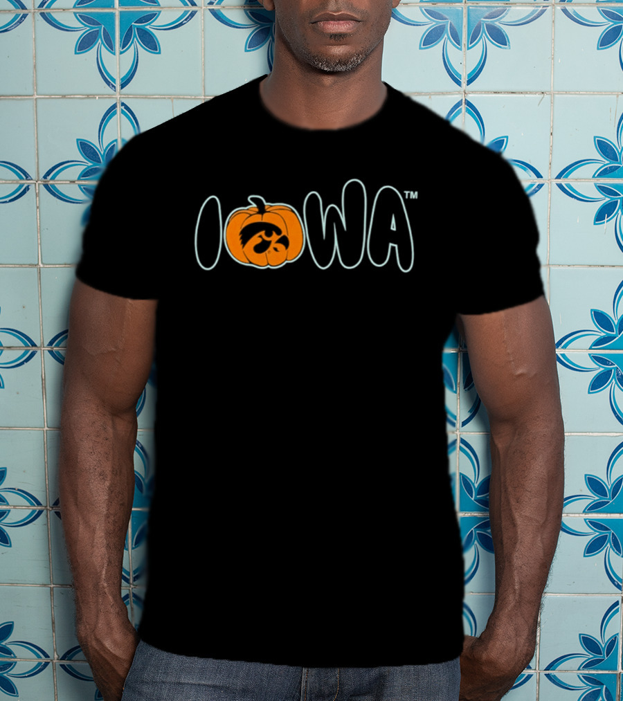 Iowa Hawkeyes Pumpkin Halloween 2026 Triblend T-Shirt