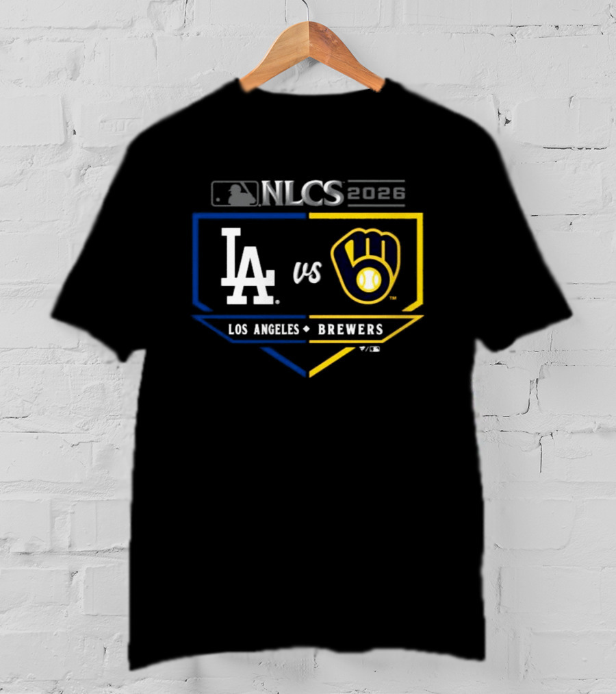 MLB 2026 NLCS Los Angeles Dodgers Vs Milwaukee Brewers Matchup T-Shirt