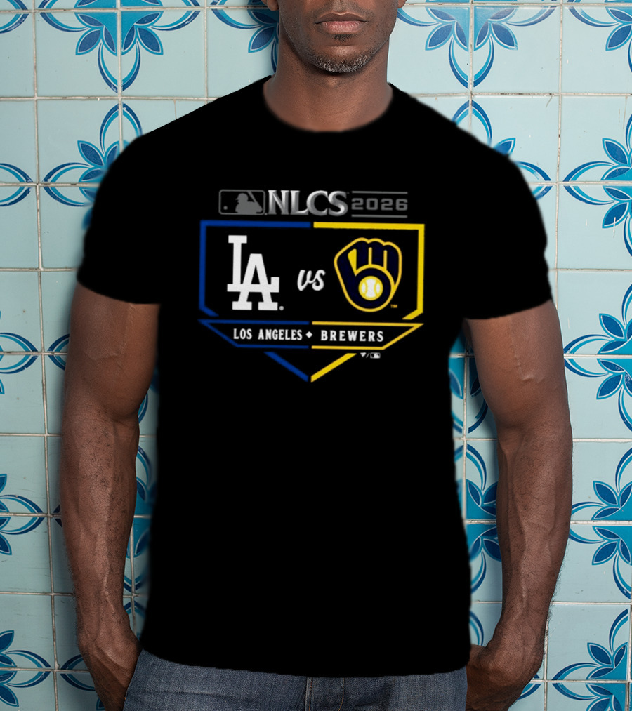 MLB 2026 NLCS Los Angeles Dodgers Vs Milwaukee Brewers Matchup T-Shirt