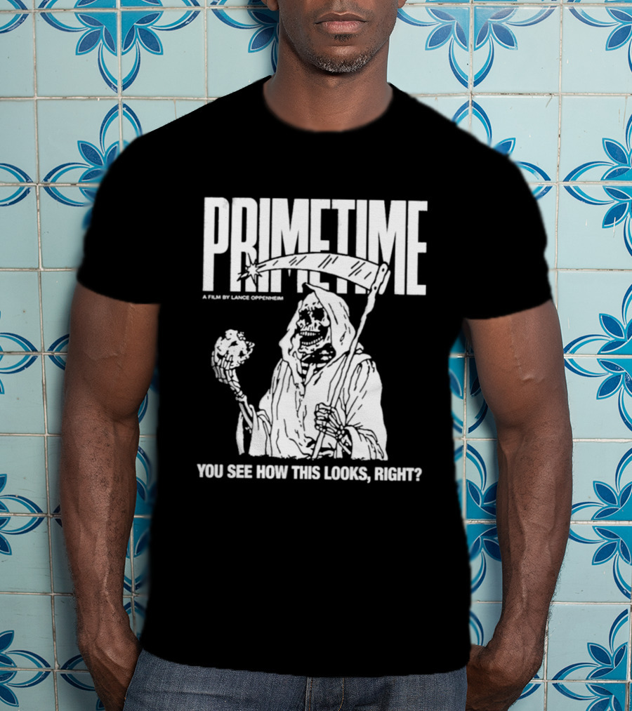 Robert Pattinson Primetime You See How This Looks Right A Film By Louis Oppenheim T-Shirt