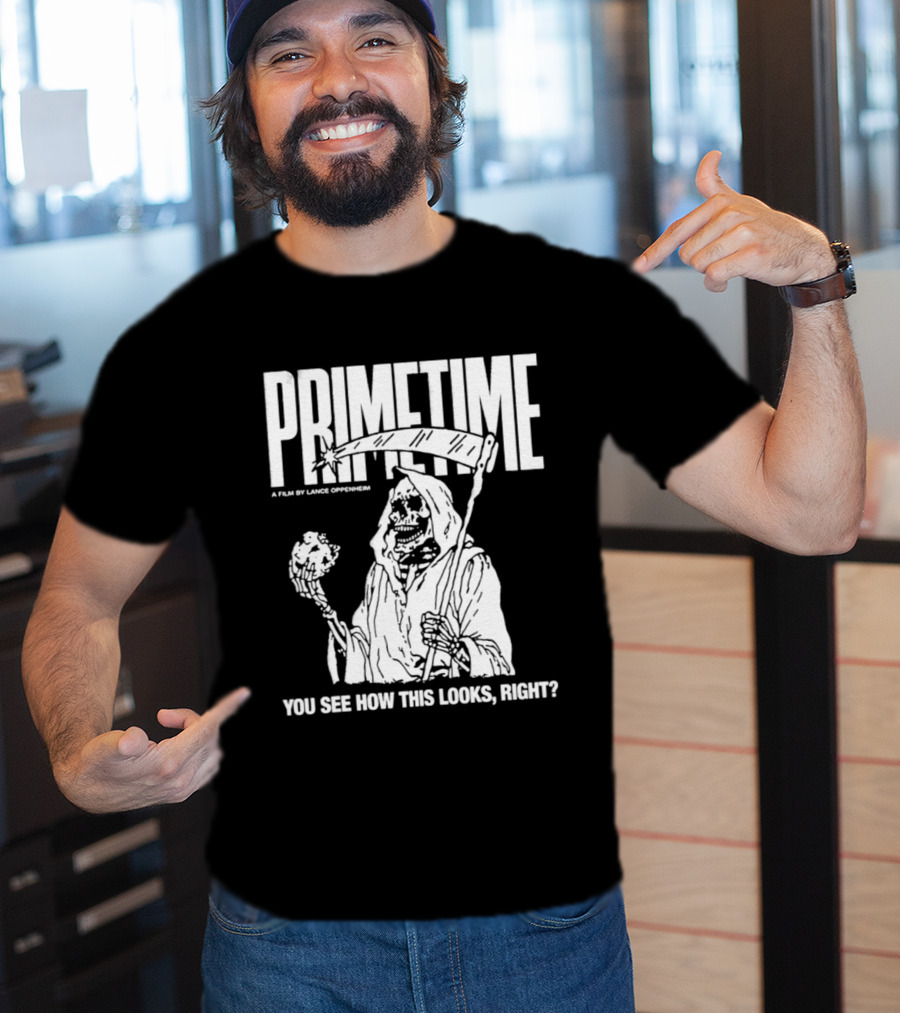 Robert Pattinson Primetime You See How This Looks Right A Film By Louis Oppenheim T-Shirt
