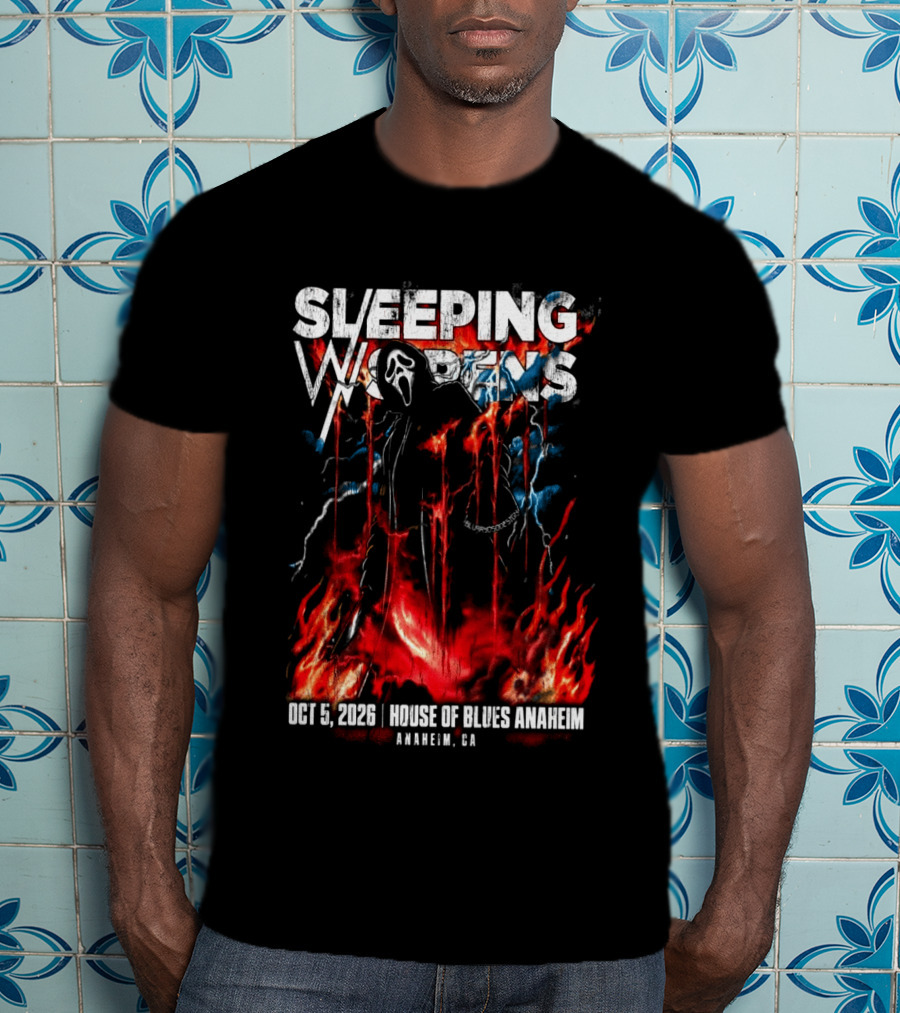 Sleeping With Sirens Oct 5 2026 House Of Blues Anaheim CA Event T-Shirt