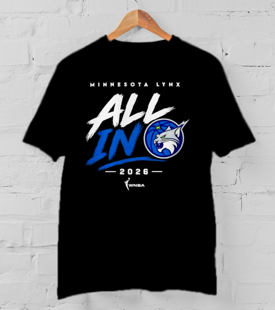 Minnesota Lynx All In 2026 WNBA Team Spirit T-Shirt