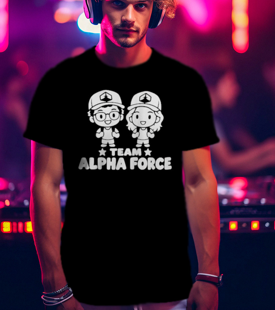 Team Alpha Force Chibi Characters T-Shirt