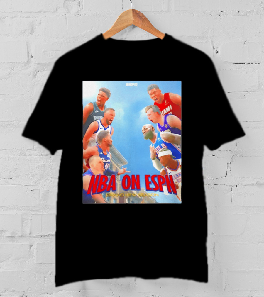 NBA On ESPN Brand New Season 2026 Opening Week Matchups T-Shirt