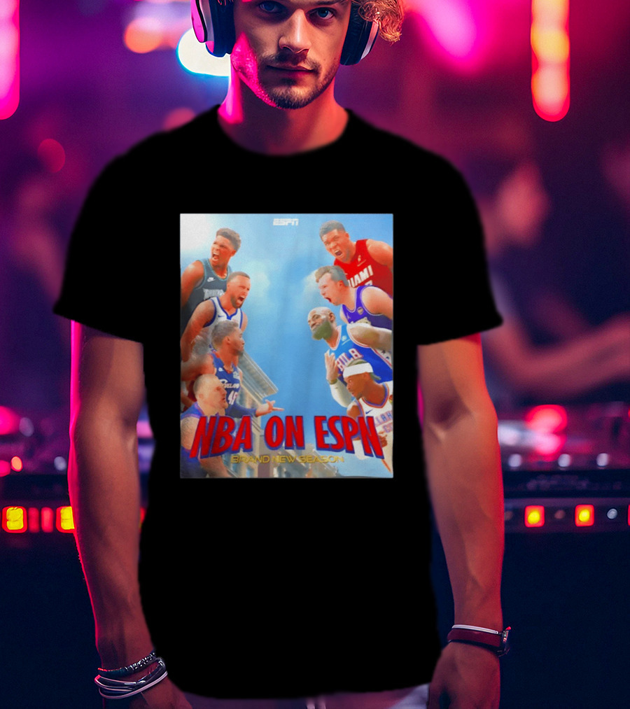 NBA On ESPN Brand New Season 2026 Opening Week Matchups T-Shirt