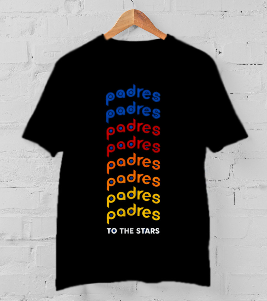 Tom DeLonge Padres To The Stars Colorful Gradient T-Shirt