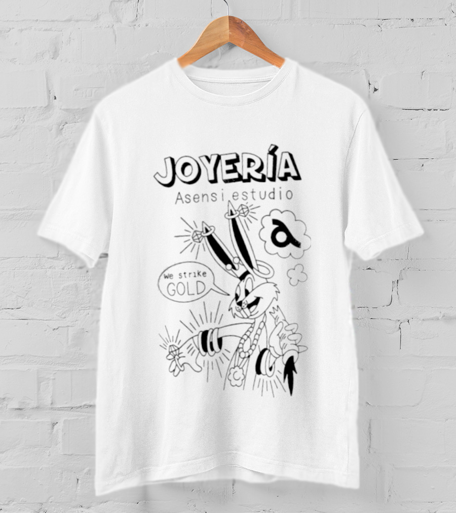 Joyería Bugs Bunny Asensi Estudio We Strike Gold Cartoon T-Shirt