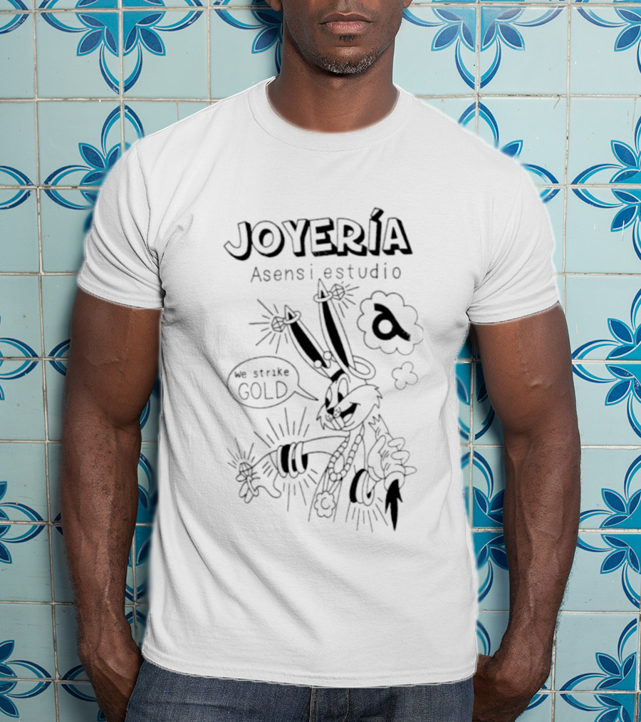Joyería Bugs Bunny Asensi Estudio We Strike Gold Cartoon T-Shirt