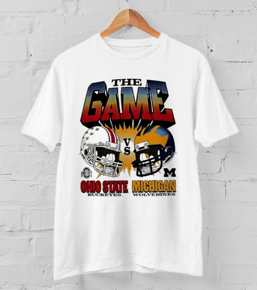 The Game Ohio State Vs Michigan Wolverines Football Rivalry Helmets T-Shirt