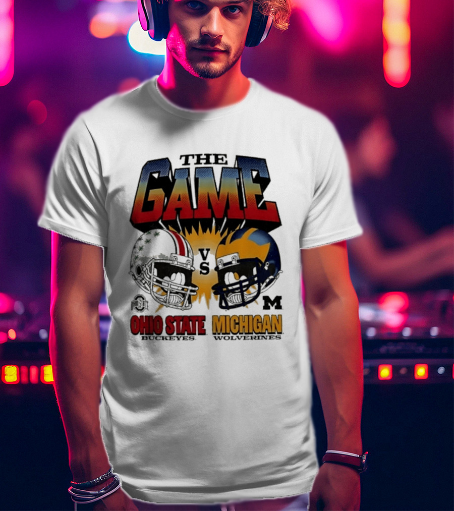 The Game Ohio State Vs Michigan Wolverines Football Rivalry Helmets T-Shirt