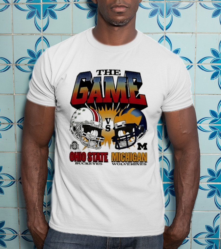 The Game Ohio State Vs Michigan Wolverines Football Rivalry Helmets T-Shirt