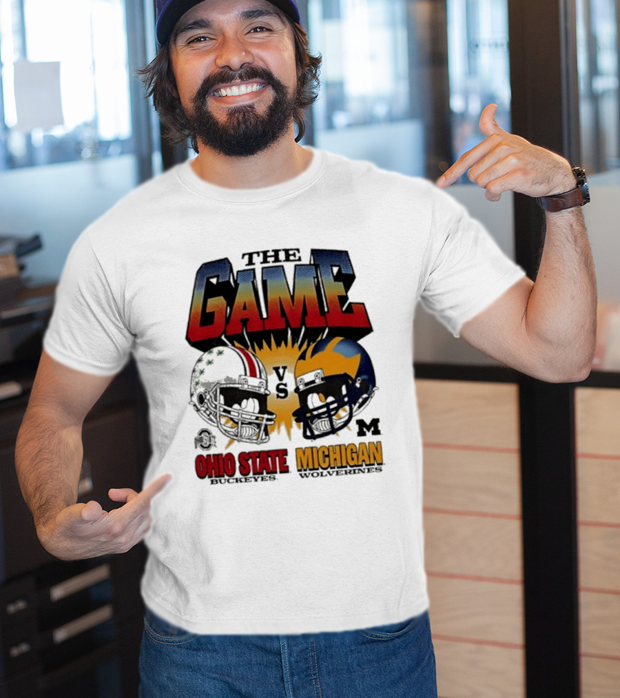 The Game Ohio State Vs Michigan Wolverines Football Rivalry Helmets T-Shirt
