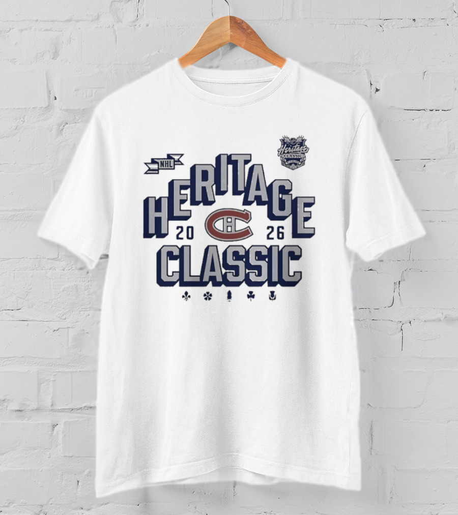 Montreal Canadiens 2026 NHL Heritage Classic Vintage Sports Event T-Shirt