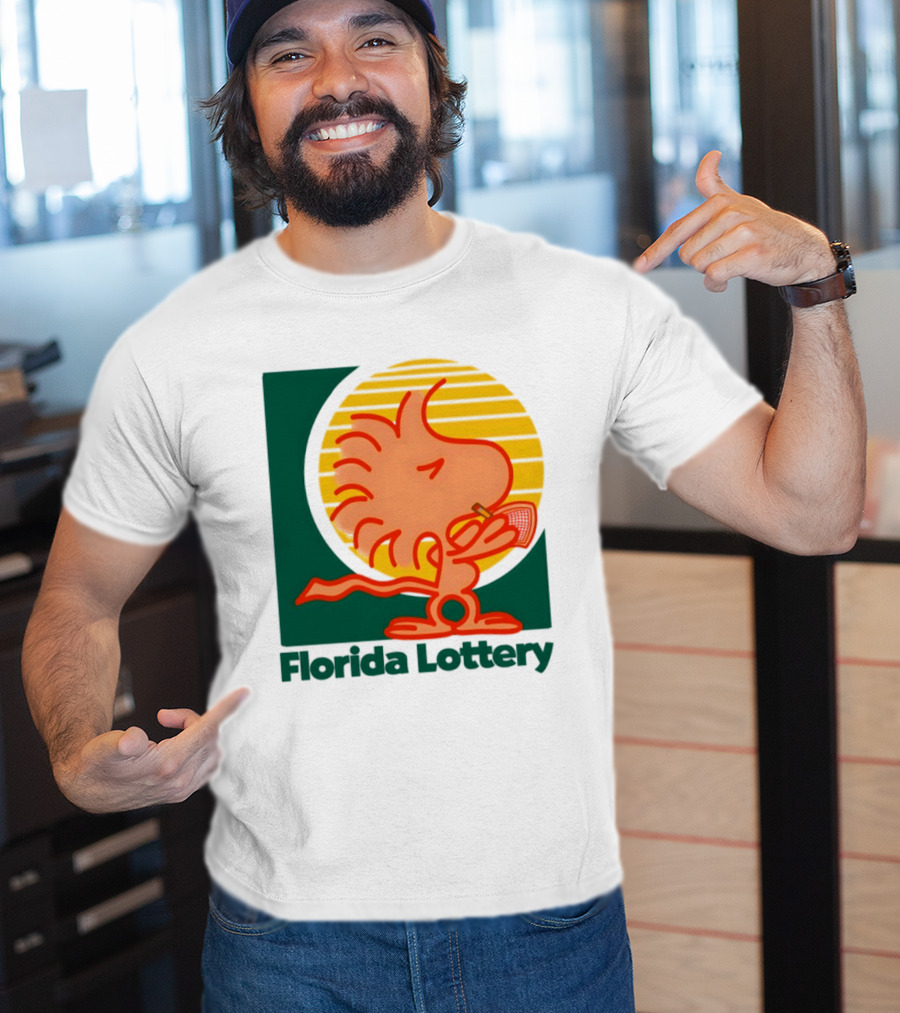 Woodstock Florida Lottery Peanuts Snoopy Sun T-Shirt