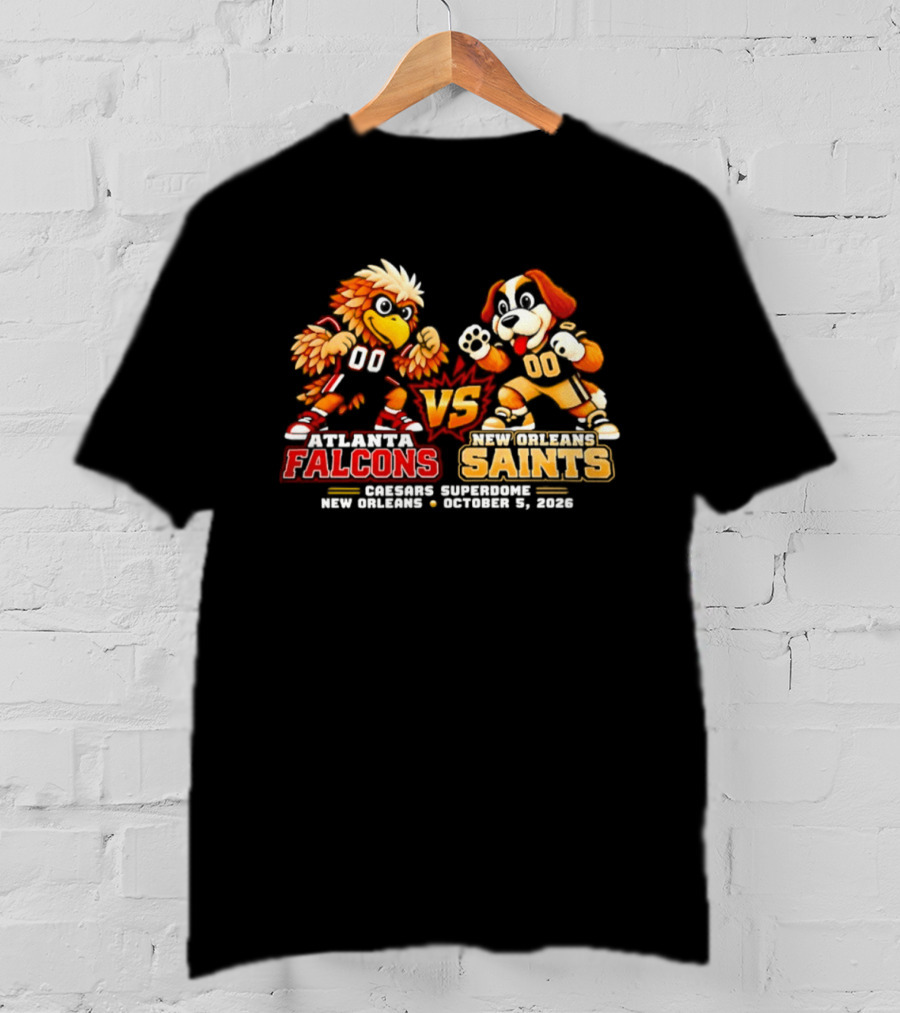 Atlanta Falcons Vs New Orleans Saints Madison Square New Orleans October 1 2020 Video Game T-Shirt