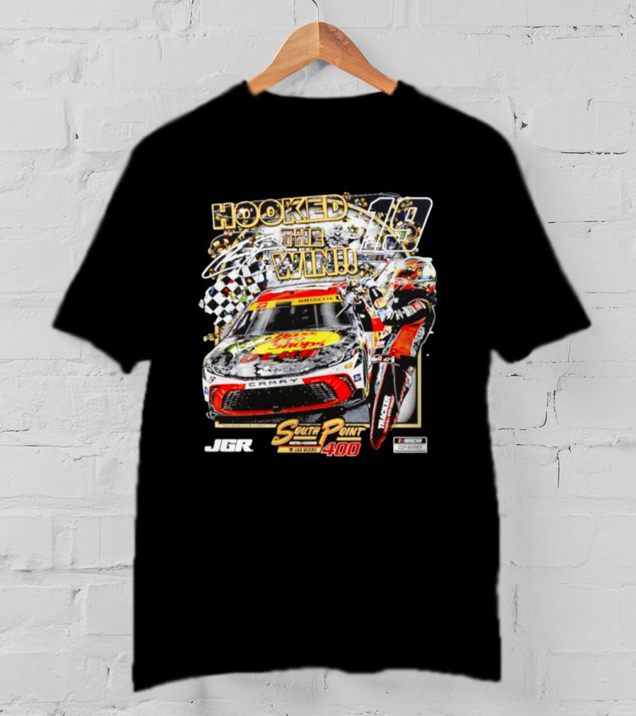 Hooked The Win 14 South Point 400 Las Vegas JGR NASCAR Cup Series T-Shirt