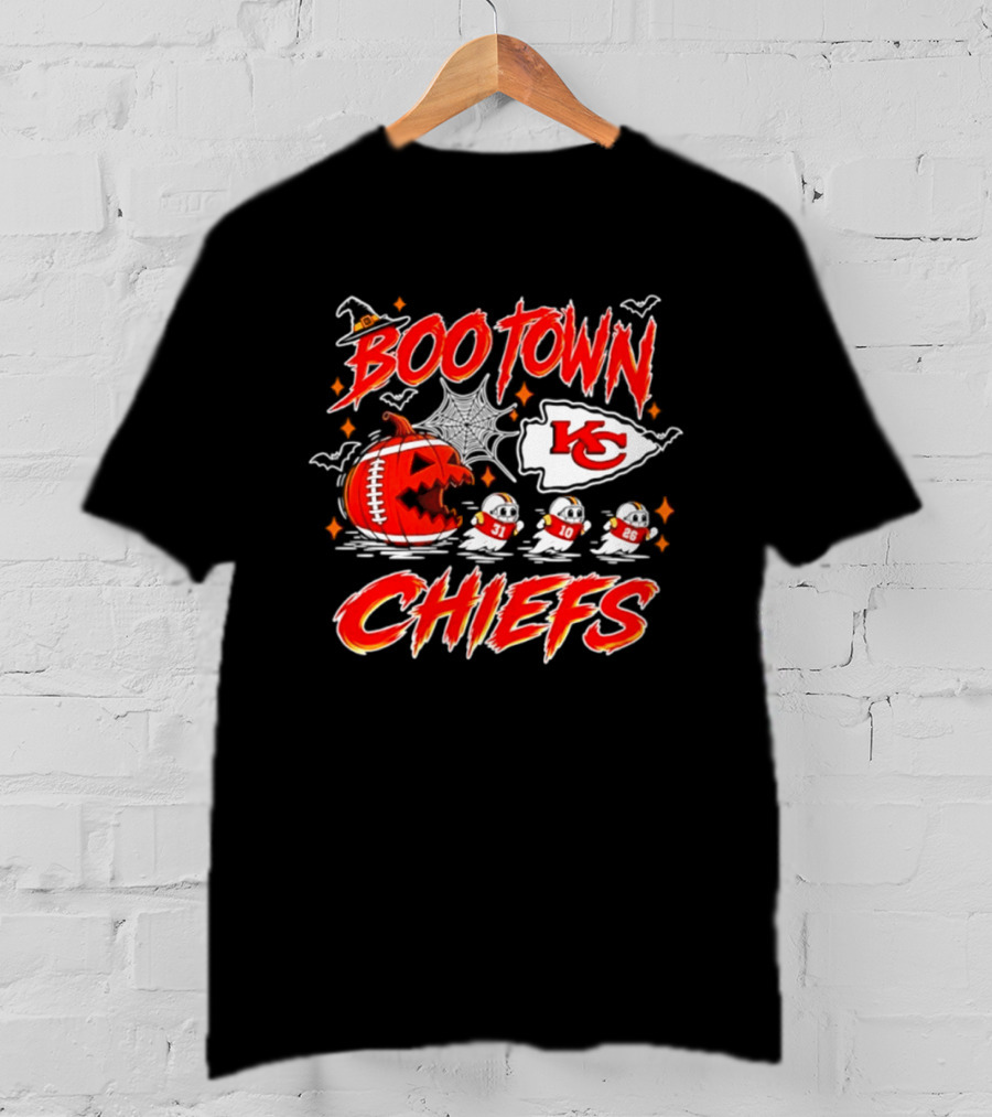 Kansas City Chiefs Boo Town Halloween Pac Man 2026 T-Shirt