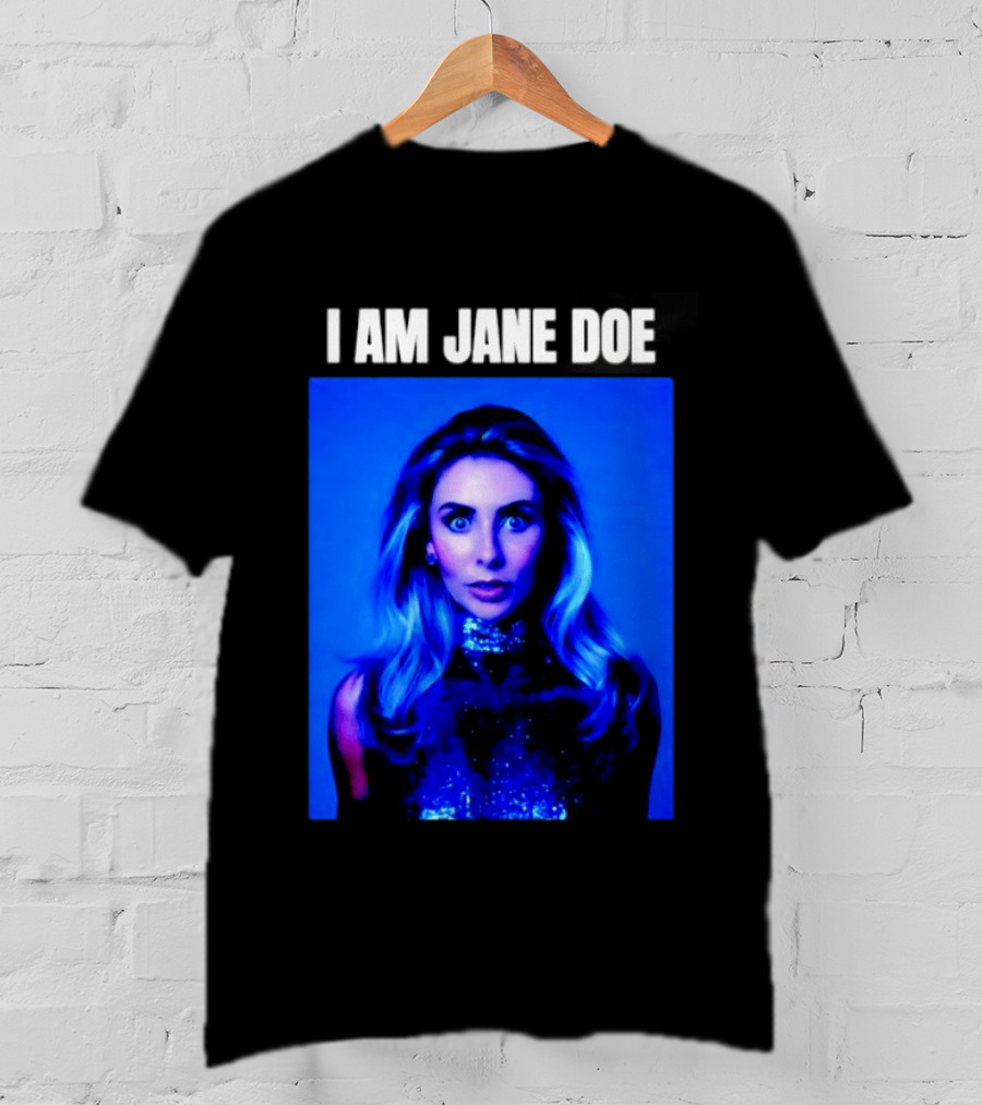 I Am Jane Doe Blue Portrait Mystique T-Shirt