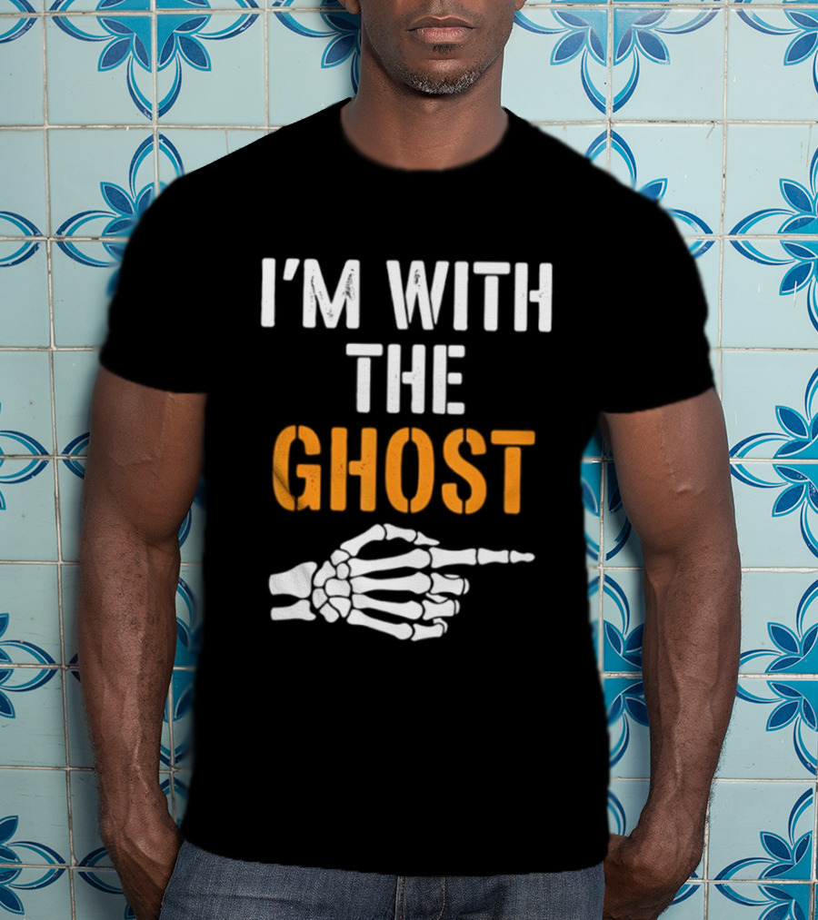 I'm With The Ghost Skeleton Hand Halloween 2026 T-Shirt