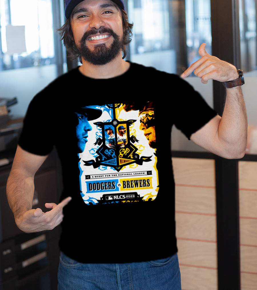MLB Los Angeles Dodgers Brewers NLCS 2026 Head To Head Quest For The National League T-Shirt