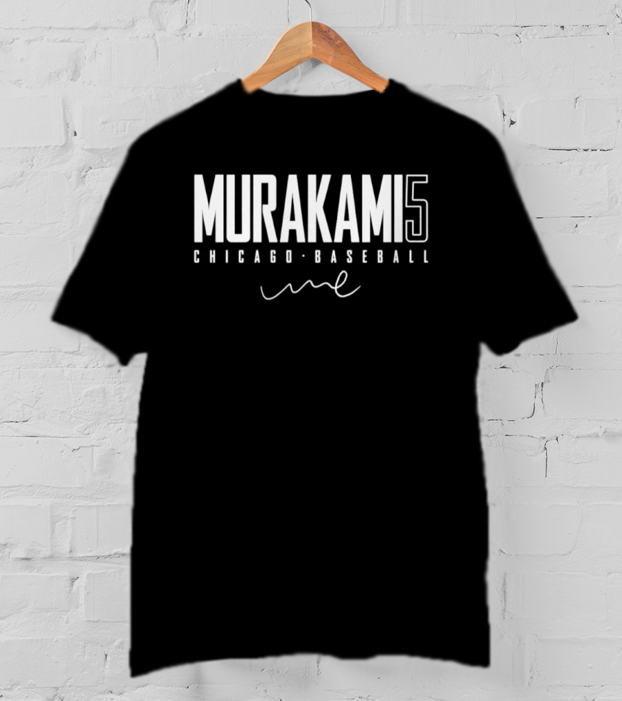 Murakami 5 Chicago Baseball Signature T-Shirt