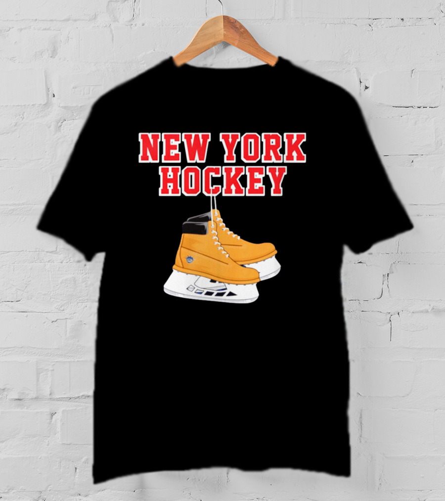 New York Hockey Timberland Ice Skates Ranger T-Shirt