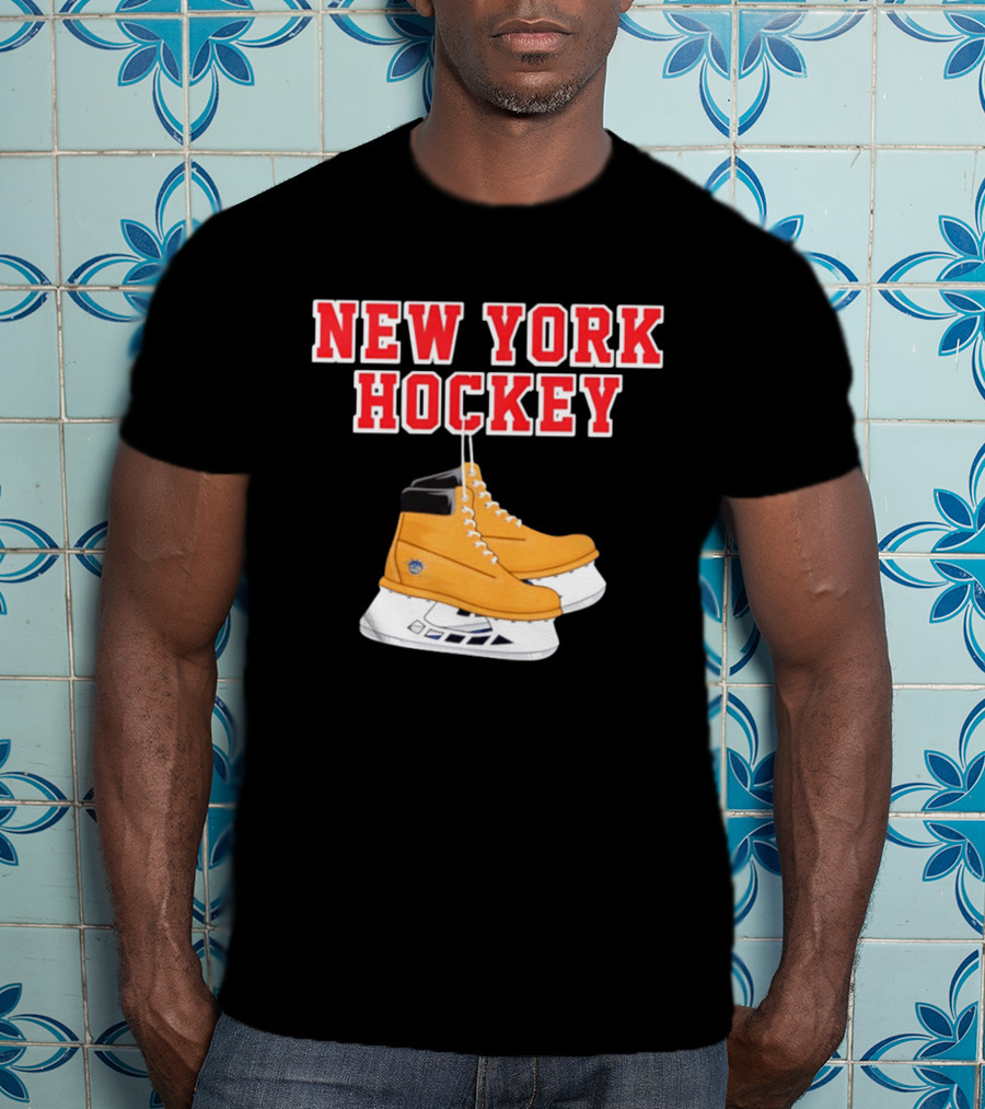 New York Hockey Timberland Ice Skates Ranger T-Shirt