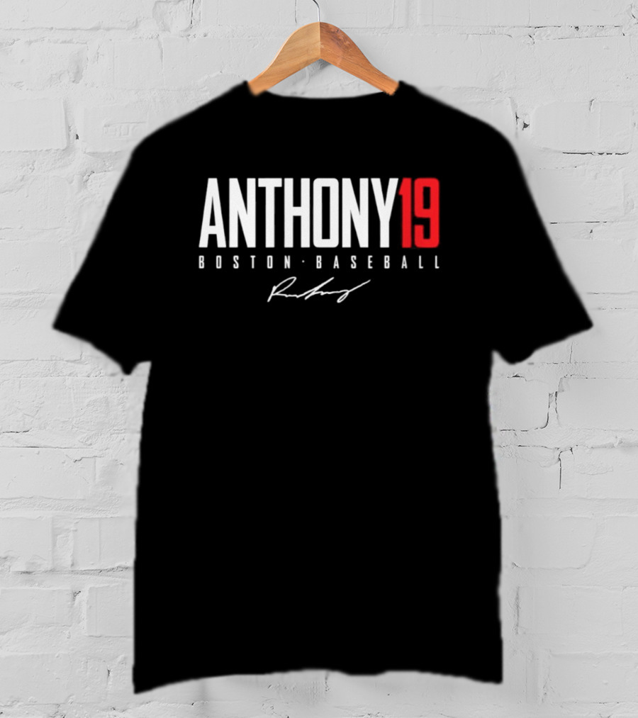 Anthony 19 Boston Baseball Signature T-Shirt