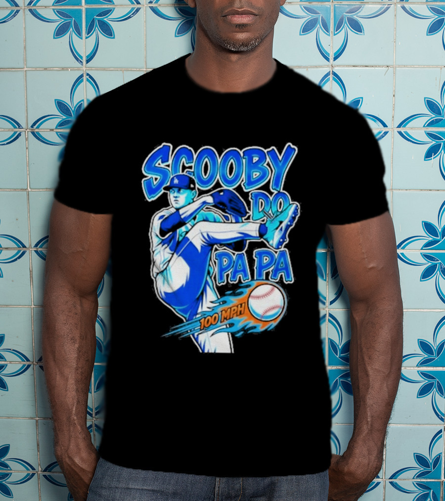Scooby Do Pa Pa 100 MPH Baseball Pitcher Los Angeles T-Shirt