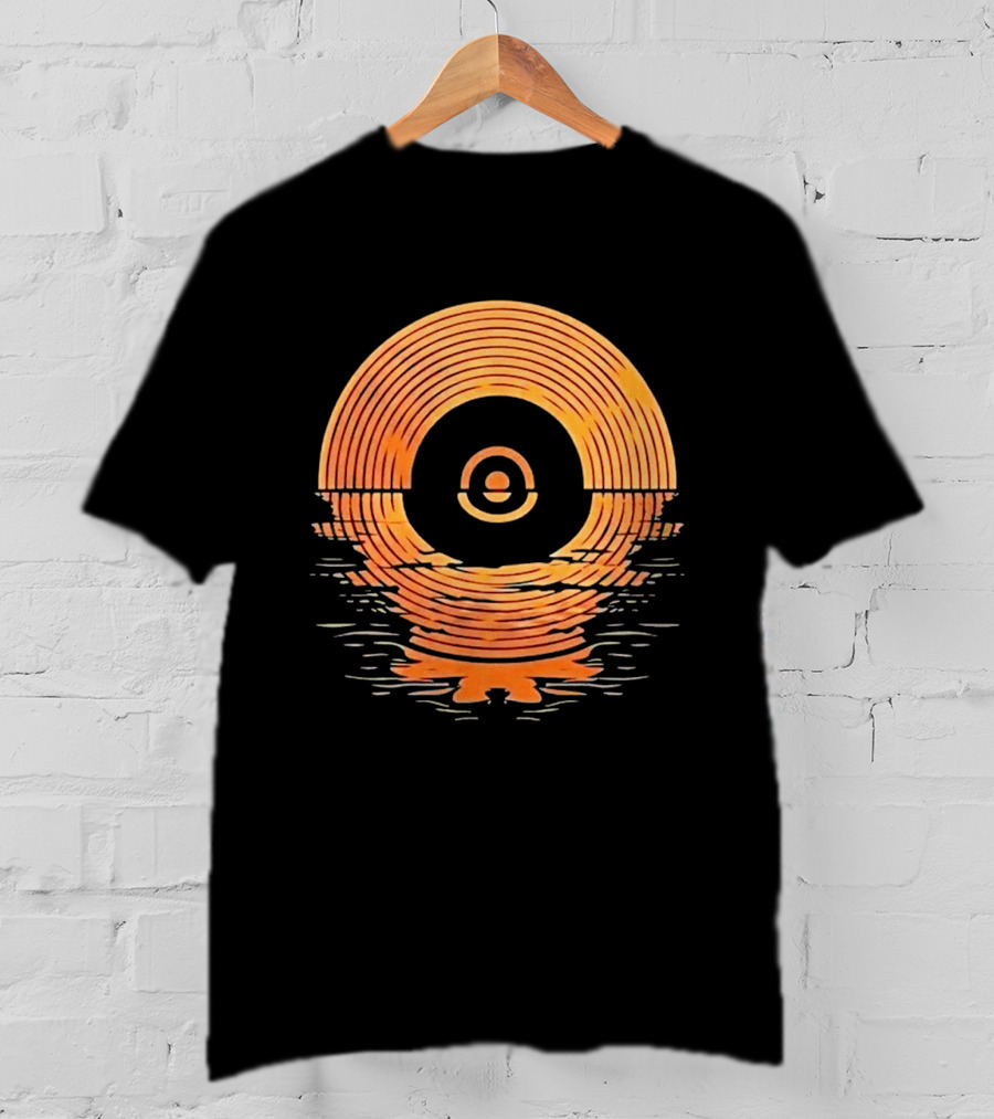 Sunset Vinyl LP Records Reflection Ted Lasso Zelda Southport Tracey Ullman The Departing Lass T-Shirt
