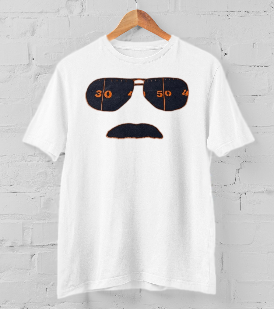 Chicago Bears Mike Ditka Sunglasses Mustache 30 40 50 T-Shirt