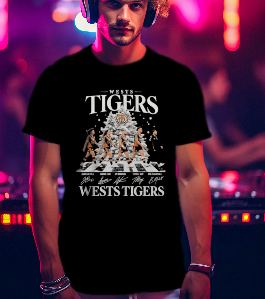 Wests Tigers Abbey Road Christmas 2026 Team Sport T-Shirt