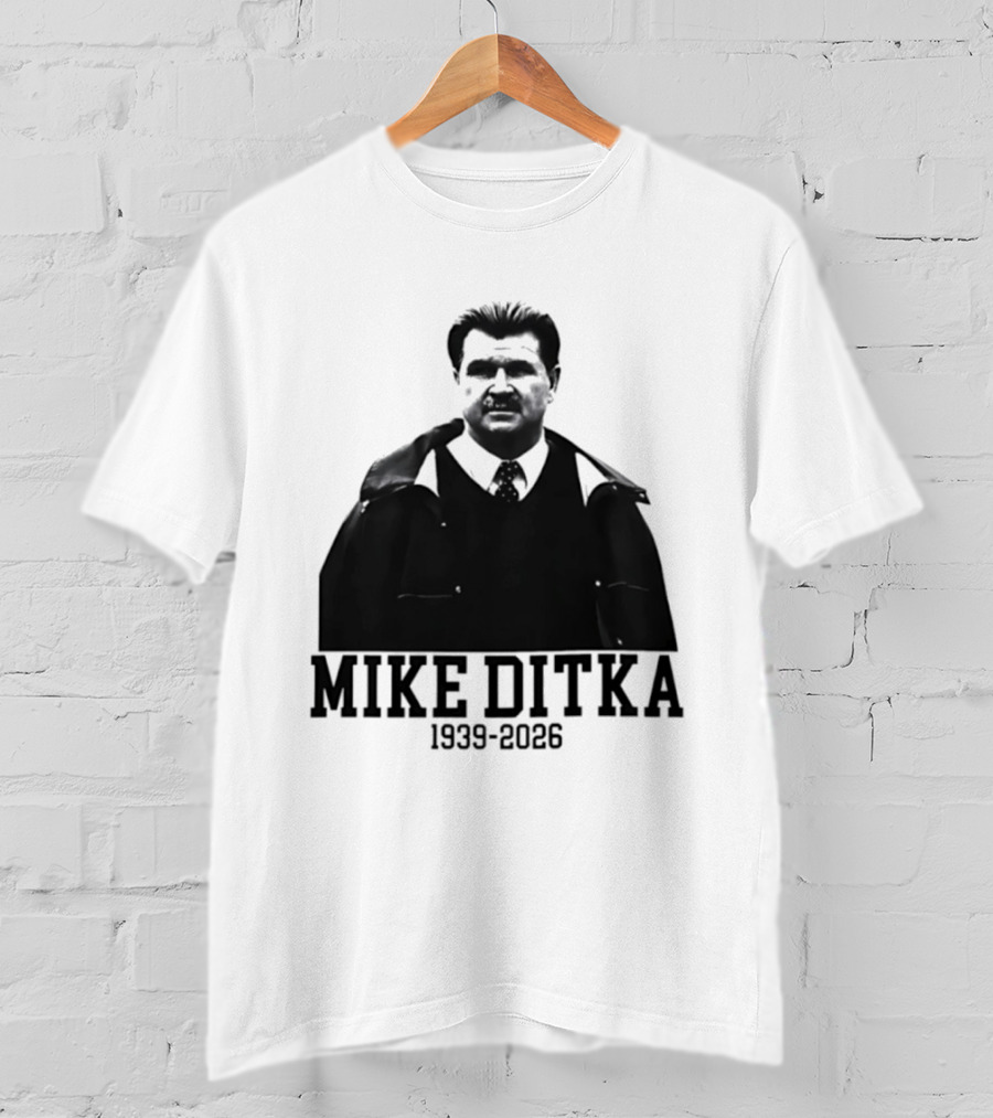 Mike Ditka Chicago Bears 1939 2026 Memoriam Football T-Shirt