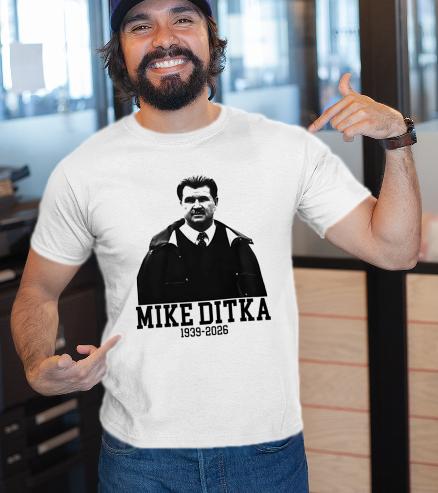 Mike Ditka Chicago Bears 1939 2026 Memoriam Football T-Shirt