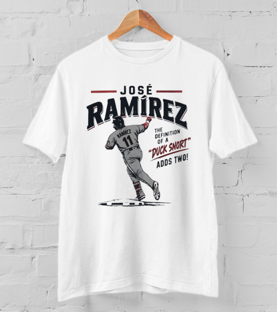 Jose Ramirez 11 The Definition Of A Duck Snort Adds Two T-Shirt