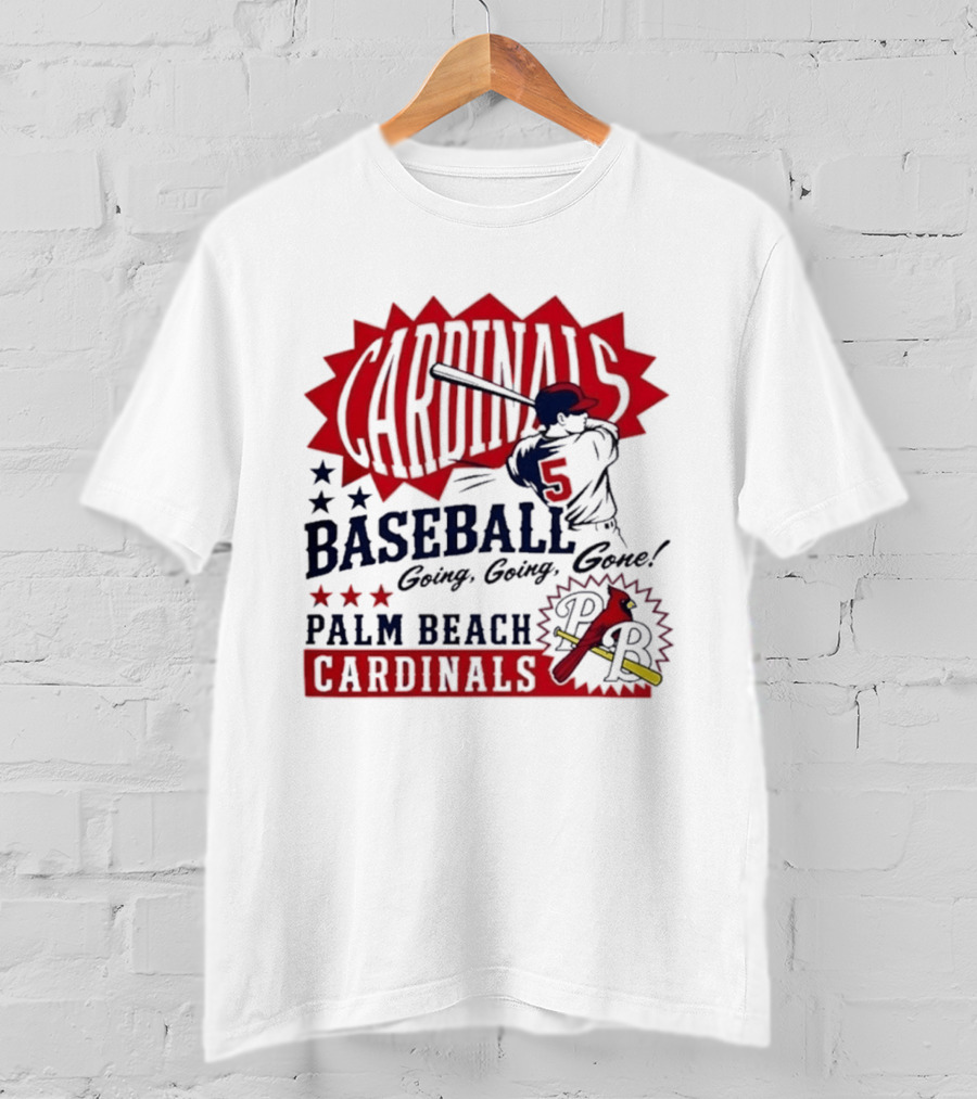 Palm Beach Cardinals Baseball Going Going Gone T-Shirt
