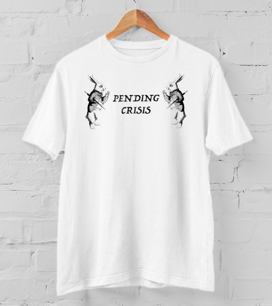 Pending Crisis White Rabbit Wonderland T-Shirt