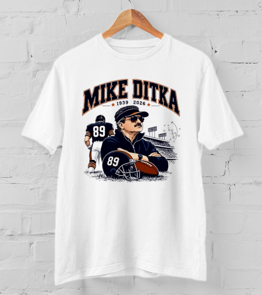 Mike Ditka 1939 2026 Chicago Bears Coach Football Legacy T-Shirt