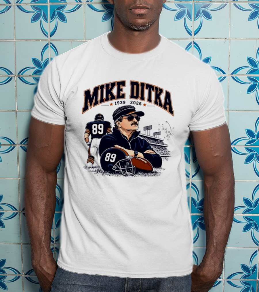 Mike Ditka 1939 2026 Chicago Bears Coach Football Legacy T-Shirt