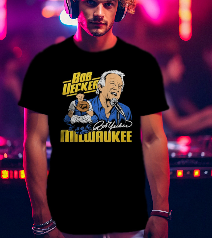 Bob Uecker Milwaukee Brewers Tribute Homage Royal Tri Blend T-Shirt