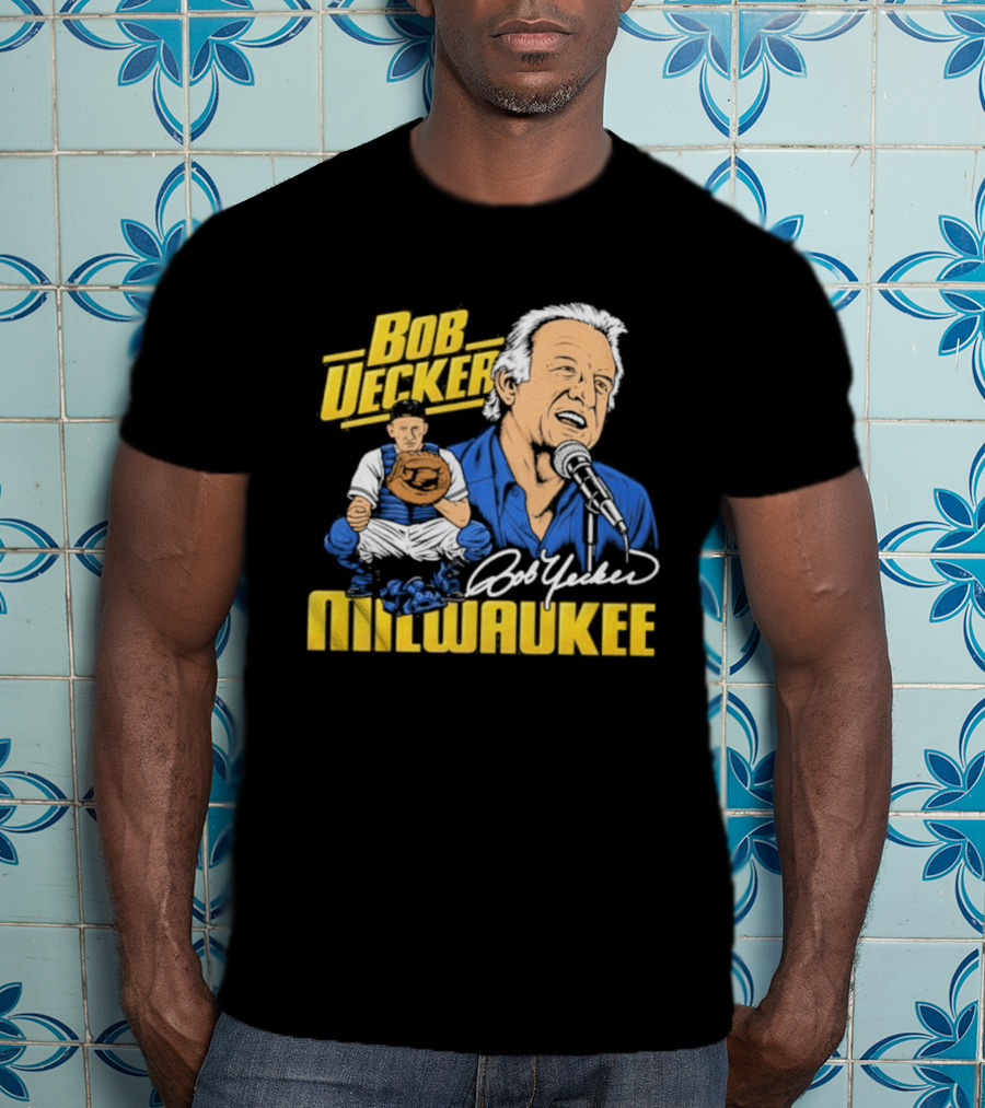 Bob Uecker Milwaukee Brewers Tribute Homage Royal Tri Blend T-Shirt