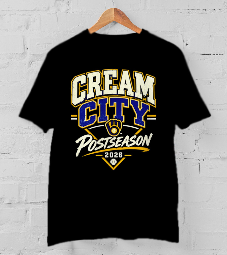 Milwaukee Brewers Cream City 2026 NLCS Postseason T-Shirt