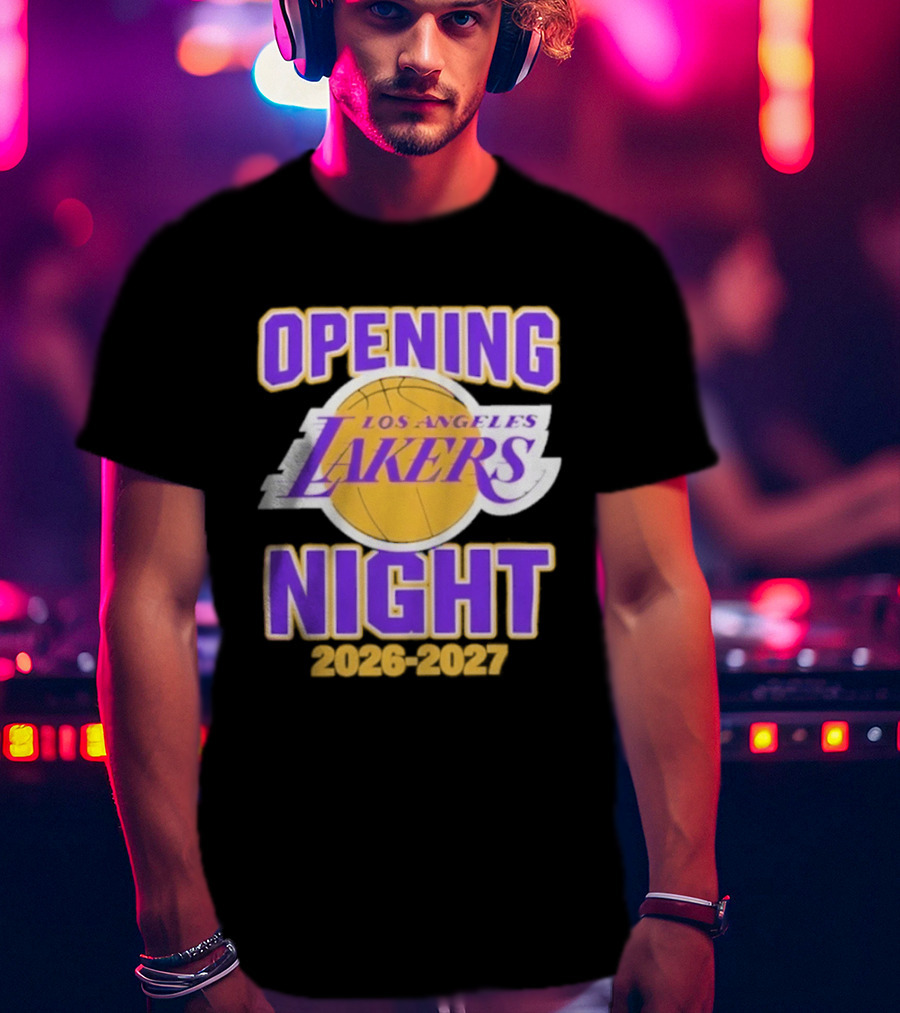 NBA 2026 2027 Opening Night Los Angeles Lakers T-Shirt